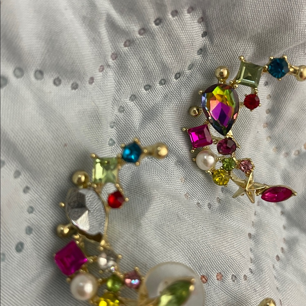 Source Unknown Multicolor Gemstone Earrings - image 3